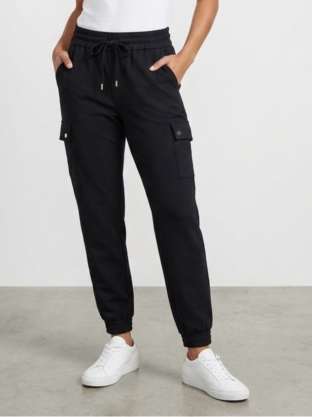 Calvin Klein Black Elastic Waist Pants